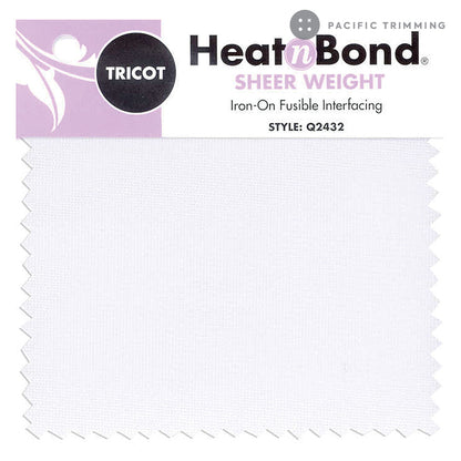 HeatnBond Sheer Weight Tricot Fusible Interfacing 20" White