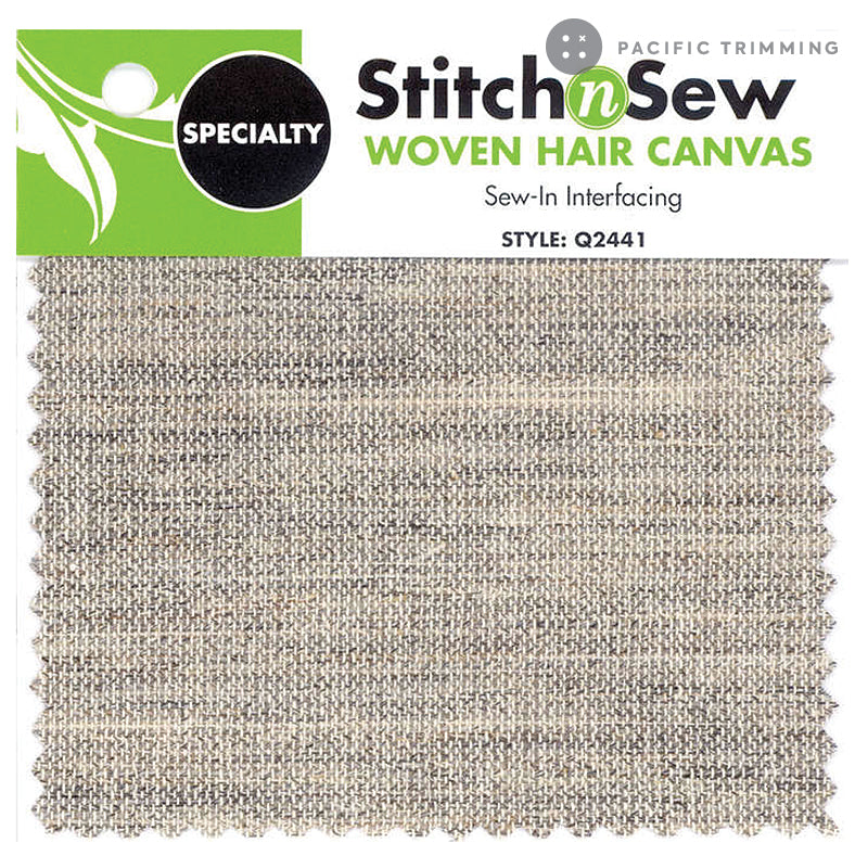 StitchnSew Woven Hair Canvas Sew In Interfacing 23" Natural