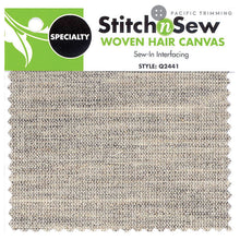 Load image into Gallery viewer, StitchnSew Woven Hair Canvas Sew In Interfacing 23&quot; Natural
