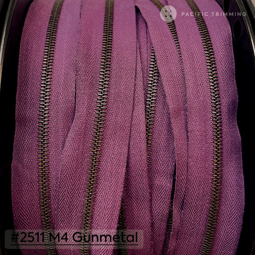 *Stock Clearance Sale* riri Zipper Continuous Chain M4 #2511 Tape with Gunmetal Teeth