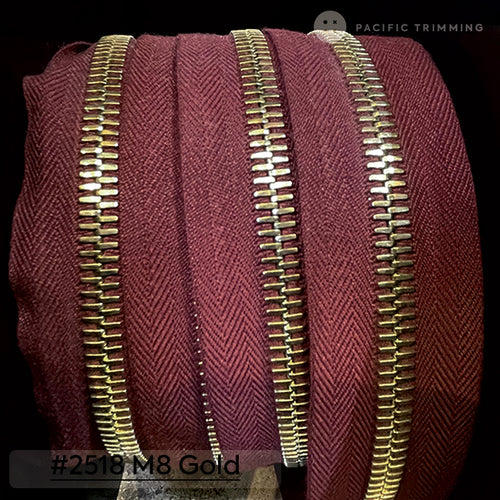 *Stock Clearance Sale* riri Zipper Continuous Chain M8 #2518 Tape with Gold Teeth