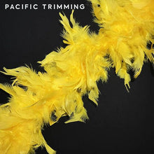 Load image into Gallery viewer, Chandelle Boa Feather Trim Yellow
