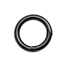 Load image into Gallery viewer, Spring Open Jump Ring Gunmetal 2 sizes
