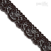 Load image into Gallery viewer, 1 1/4 Inch Flower Patterned Lace Elastic
