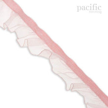Load image into Gallery viewer, 20mm Sheer Stretch Ruffle Elastic Trim 280042RF Light Pink
