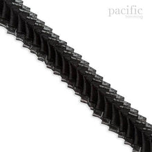 Load image into Gallery viewer, Metallic Edged 2-Layers Pleat Trim (2 Colors Available) - Pacific Trimming
