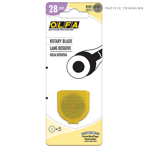 Olfa 28mm Tungsten Steel Rotary Blade 5 Pack