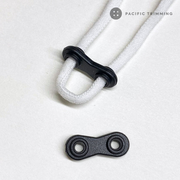 2 Hole Adjustable Elastic Cord Stopper for Face Mask
