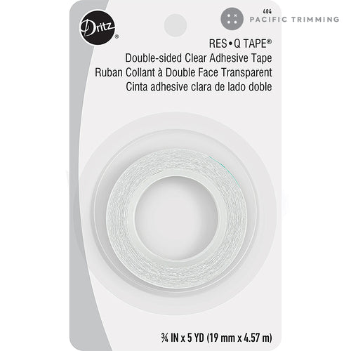 Dritz RES-Q-TAPE, DOUBLE-SIDED ADHESIVE TAPE, CLEAR, 5 YD