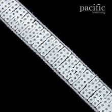Load image into Gallery viewer, Square Sequin Trim Multiple Sizes White
