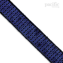 Load image into Gallery viewer, Square Sequin Trim Multiple Sizes Navy

