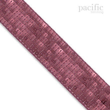 Load image into Gallery viewer, Square Sequin Trim Multiple Sizes Rose Pink

