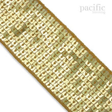 Load image into Gallery viewer, Square Sequin Trim Multiple Sizes Gold
