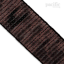 Load image into Gallery viewer, Square Sequin Trim Multiple Sizes Dark Brown
