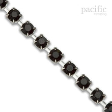 Load image into Gallery viewer, Rhinestone Chain Nickel Base Jet Stone
