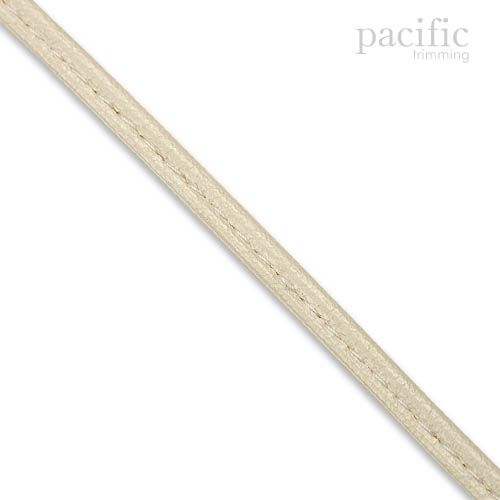 3mm Stitched Leather Cord Ivory
