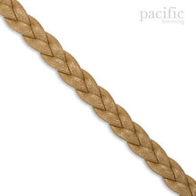 Load image into Gallery viewer, 5mm 3-Ply Flat Braided Leather Cord Tan
