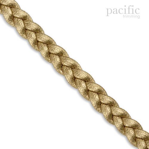 5mm 3-Ply Flat Braided Leather Cord Bronze