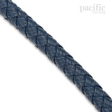 Load image into Gallery viewer, 10mm Round Leather Braid Blue
