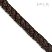 Load image into Gallery viewer, 10mm Round Leather Braid Dark Brown
