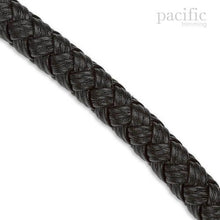Load image into Gallery viewer, 10mm Round Leather Braid Black
