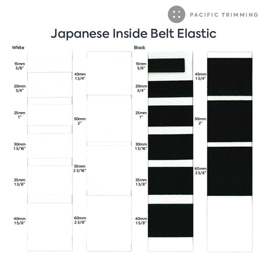 Premium Quality Japanese Inside Belt Elastic (Soft Type) - Pacific Trimming