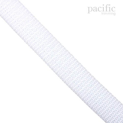 0.75 Inch Polyester Webbing White