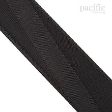 Load image into Gallery viewer, 1.5 Inch Diagonal Striped Polyester Webbing Black
