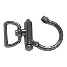 Load image into Gallery viewer, 1 Inch Open Swivel Snap Gunmetal 
