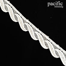 Load image into Gallery viewer, 0.63 Inch Polyester Lace Trim White
