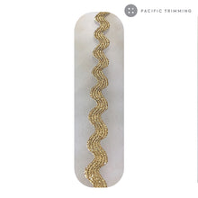 Load image into Gallery viewer, Metallic Ric Rac Rick Rack Trim Multiple Colors and Sizes
