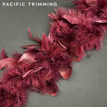 Load image into Gallery viewer, Chandelle Boa Feather Trim Burgundy

