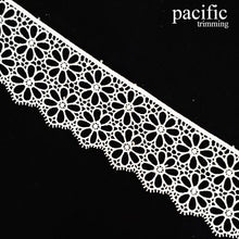 Load image into Gallery viewer, 2.25 Inch Polyester Lace Trim White
