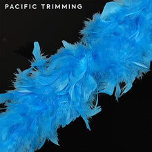 Load image into Gallery viewer, Chandelle Boa Feather Trim Blue
