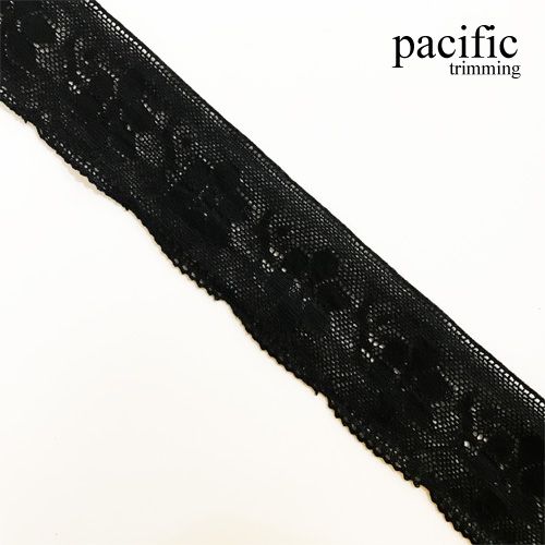 1.75 Inch Black Cotton Lace 