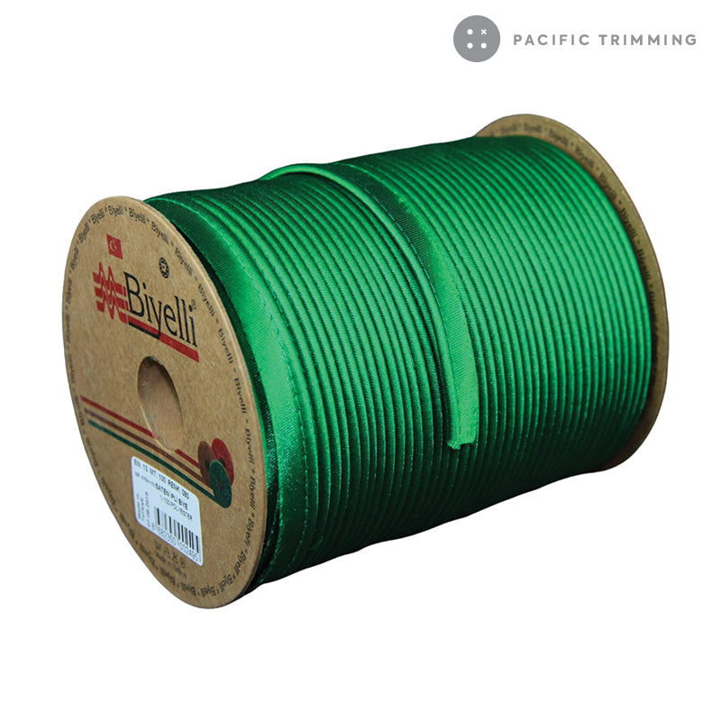 Biyelli 1/2" Satin Piping Tape Green