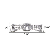 Load image into Gallery viewer, 0.44 Inch Rhinestone Connector Crystal/Silver
