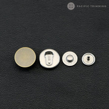 Load image into Gallery viewer, Cobrax Tra In Snap Fastener Button Antique Brass

