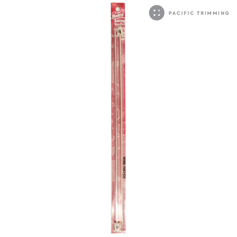 Susan Bates 14" Aluminum Single Point Knitting Needles Multiple Sizes