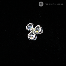 Load image into Gallery viewer, Three Leaf Clover Shape Rhinestone Button BN090011
