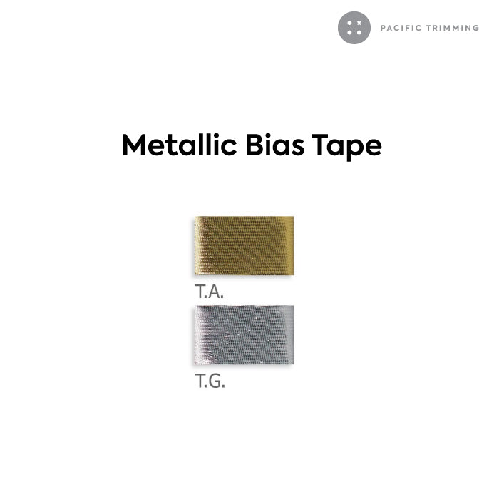 Biyelli 3/4" Metallic Bias Tape
