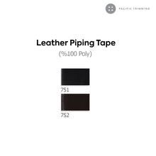 Load image into Gallery viewer, Biyelli 1/2&quot; Leather Piping Tape Black
