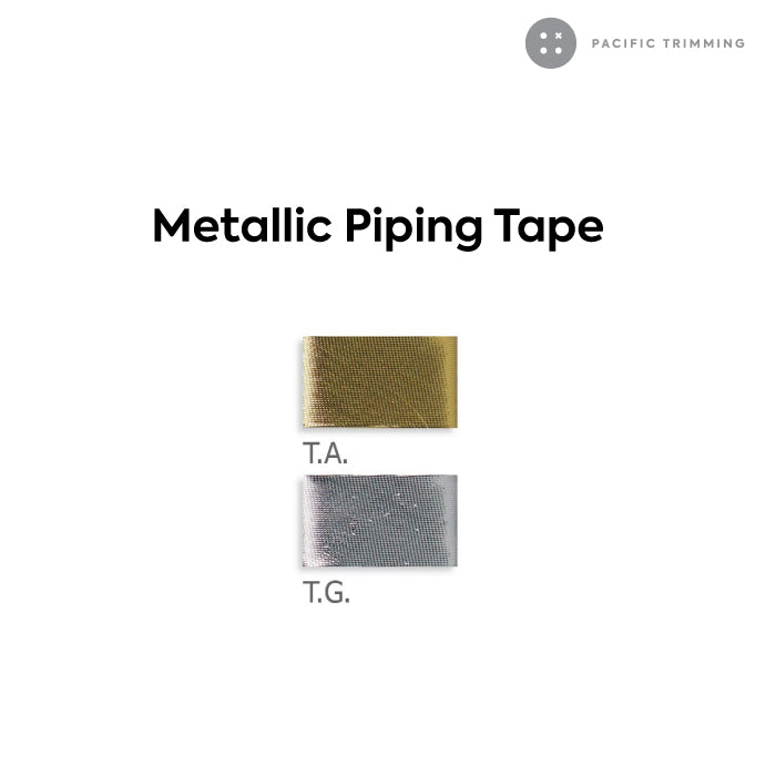 Biyelli 1/2" Metallic Piping Tape Silver