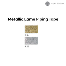 Load image into Gallery viewer, Biyelli 1/2&quot; Metallic Lame Piping Tape Silver
