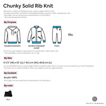 Load image into Gallery viewer, Chunky Solid Rib Knit Description
