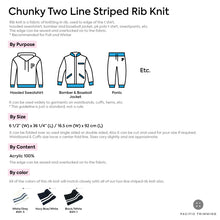 Load image into Gallery viewer, Chunky Two Line Striped Rib Knit Multiple Colors

