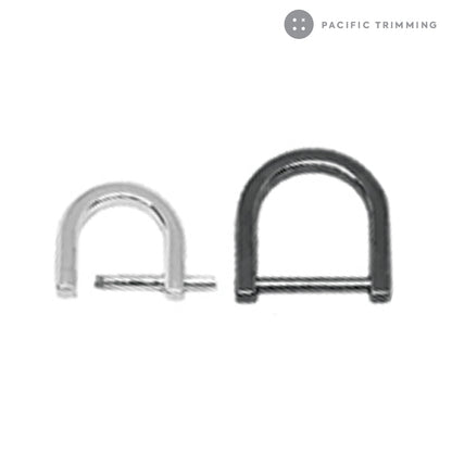 D Rings Screw in Shackle Multiple Colors and sizes