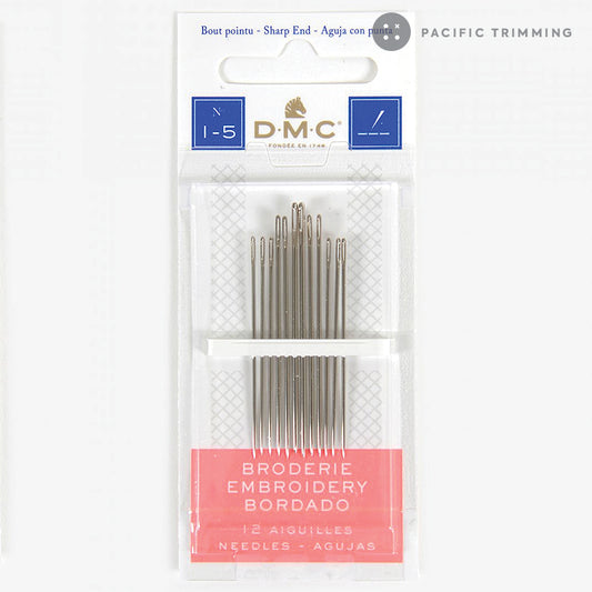 DMC Embroidery Needles Size 1 - 5