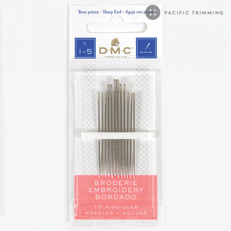 DMC Embroidery Needles Size 1 - 5