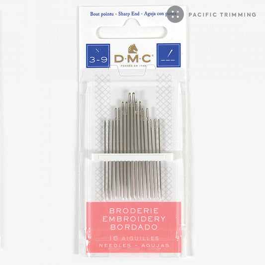 DMC Embroidery Needles Size 3 - 9